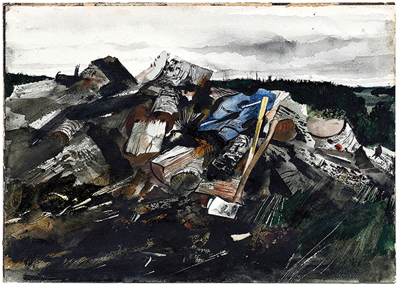 Andrew Wyeth (1917-2009) painted his iconic Christina’s World in 1948. This signed watercolor on paper, Birchwood, was painted contemporaneously with that painting. The 14" x 20" (sight size) Birchwood sold to an absentee bidder for $44,280 (est. $35,000/45,000).