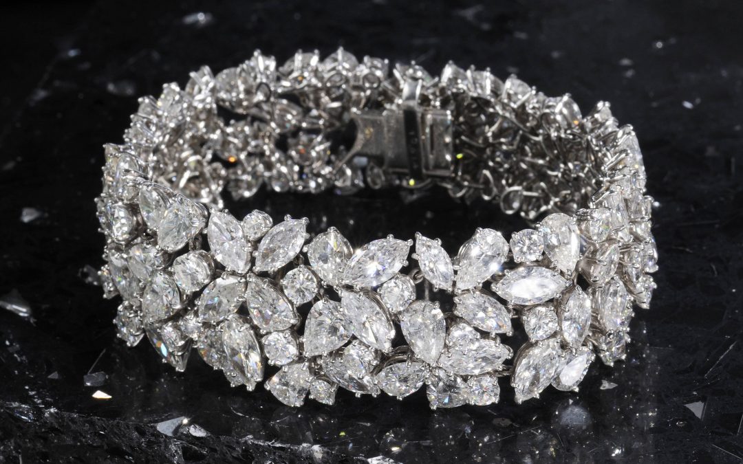 Important Cartier Platinum and Diamond Bracelet