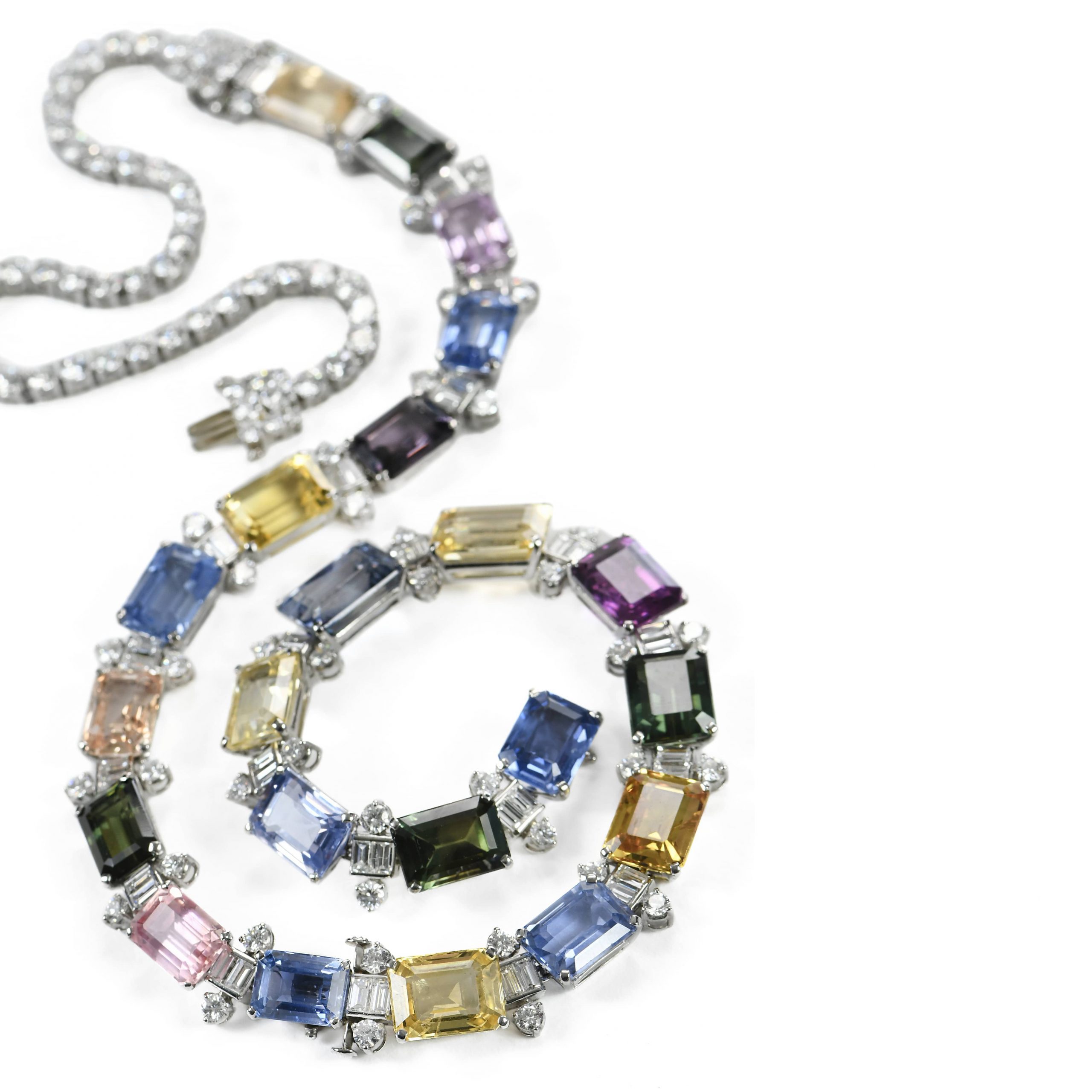 Oscar Heyman Sapphire and Diamond Necklace