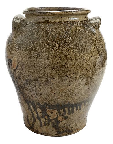 Important Early David Drake Attributed Inscription Jar, sold by Brunk Auctions, November 21, 2020