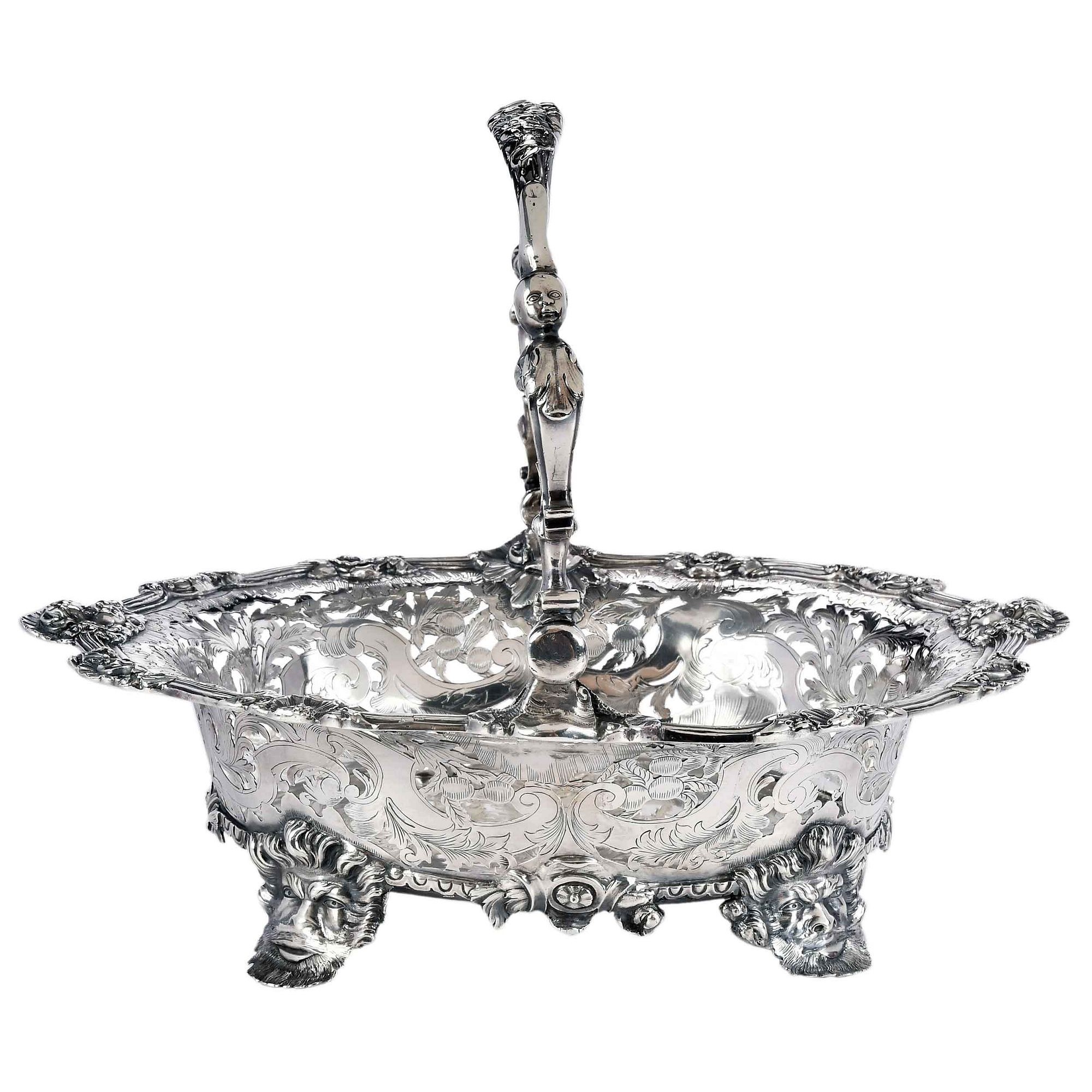 George II Irish Silver Basket, Robert Calderwood
