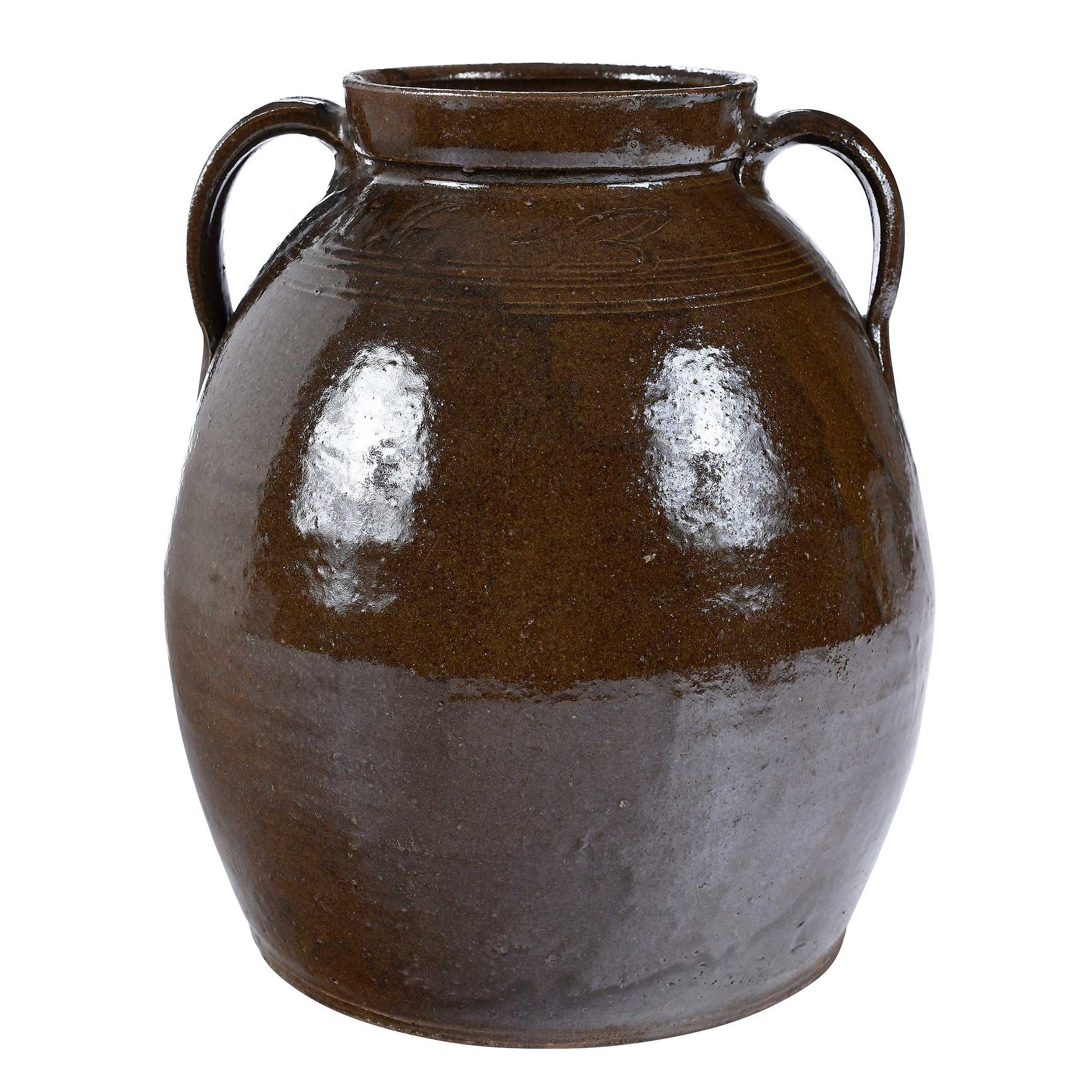 Very Fine Signed Lucius Jordan Georgia Stoneware Jar