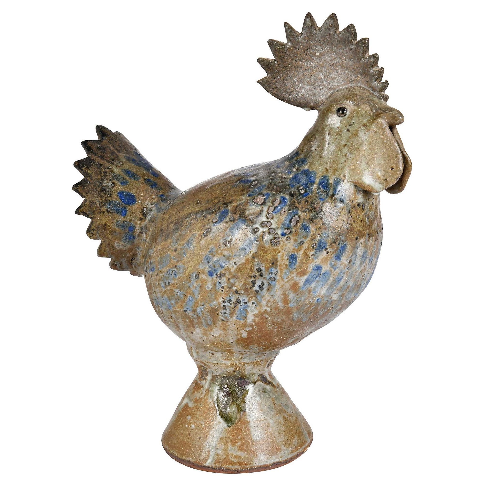  Rare Arie Meaders Decorated Georgia Stoneware Rooster