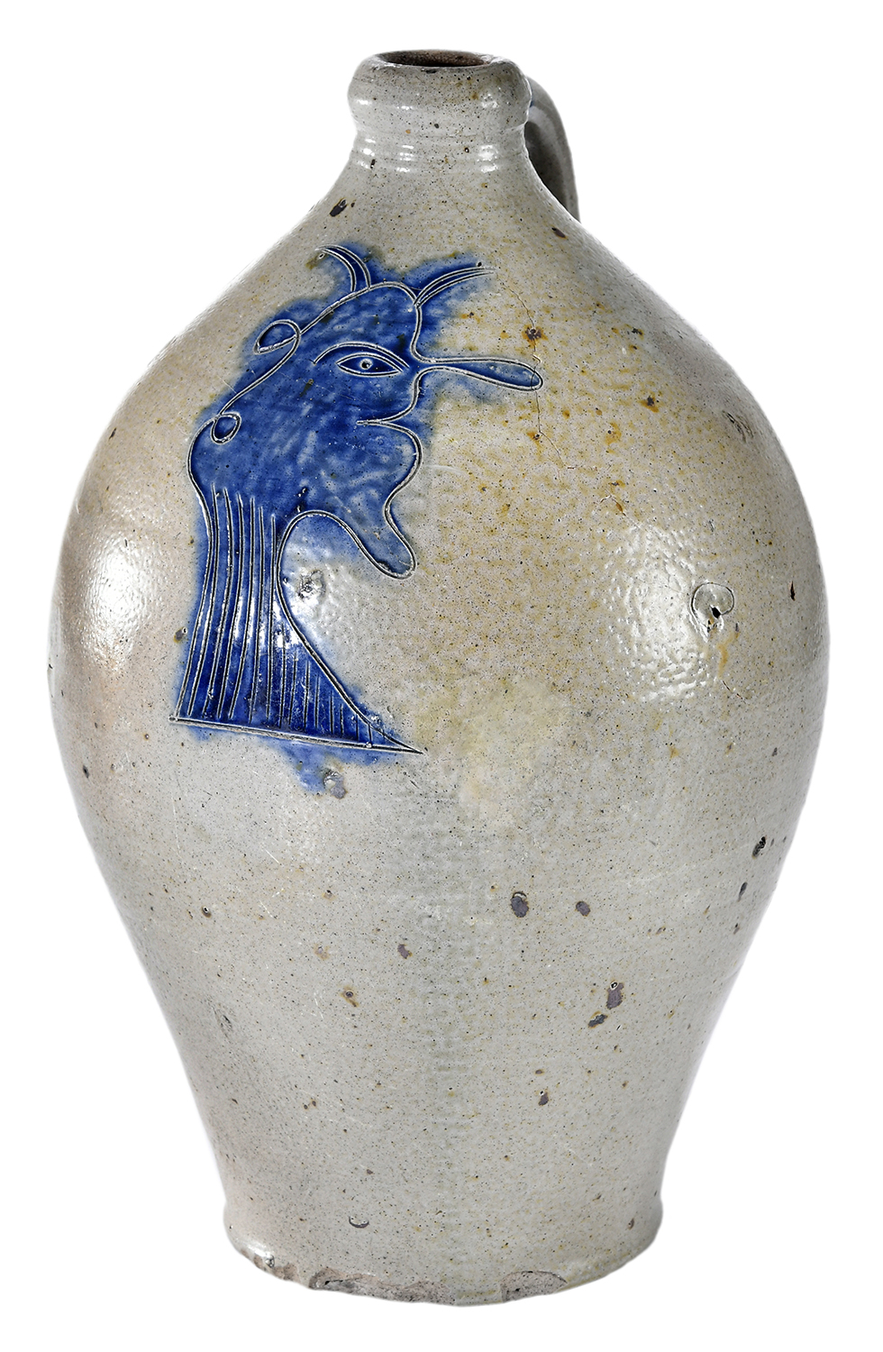 Important Early David Drake Attributed Inscription Jar, sold by Brunk Auctions, November 21, 2020